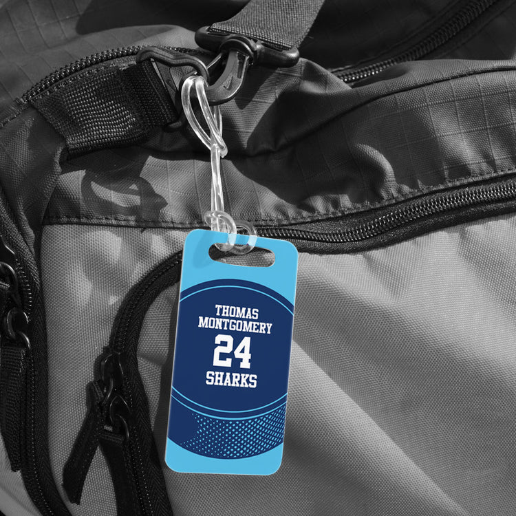 Hockey Bag/Luggage Tag - Personalized Hockey Team Puck