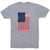Hockey Short Sleeve T-Shirt - American Flag [Adult Medium/Gray] - SS