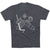 Hockey Short Sleeve T-Shirt - Hockey Goalie Sketch [Charcoal/Adult XX-Large] - SS