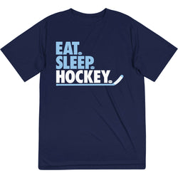 Hockey Short Sleeve Performance Tee - Eat. Sleep. Hockey.