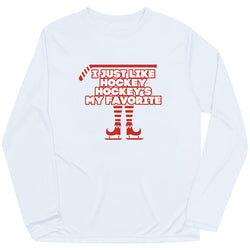 Hockey Long Sleeve Performance Tee - Hockey's My Favorite