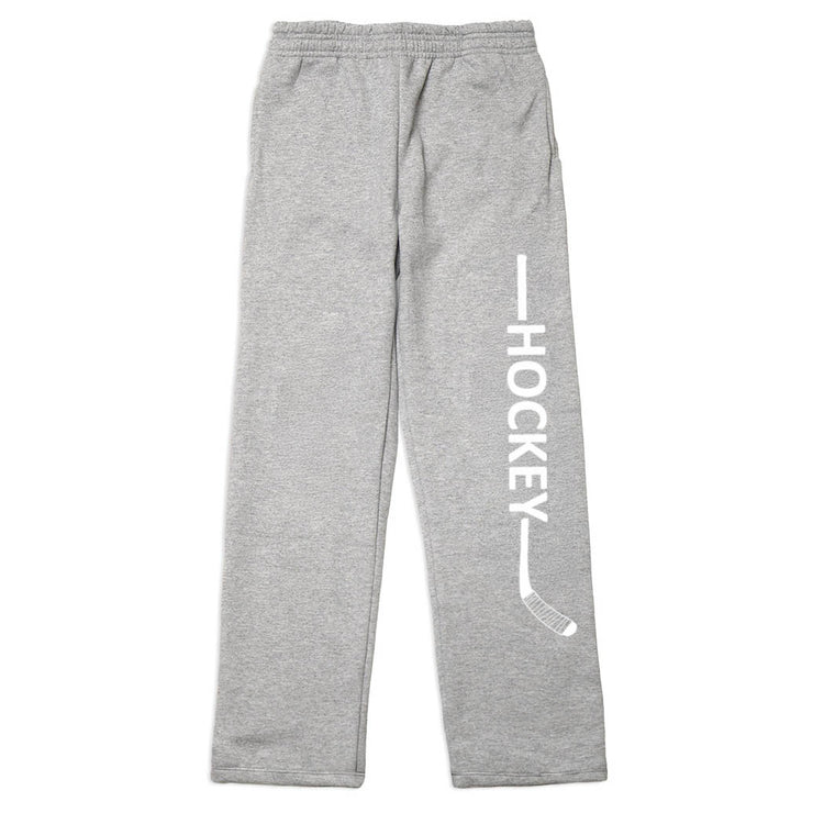Hockey Fleece Sweatpants - Hockey Stick Word