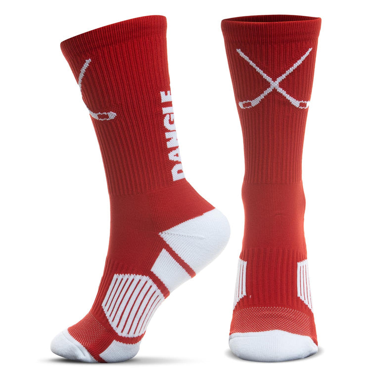 Hockey Woven Mid-Calf Socks - Dangle. Snipe. Celly.