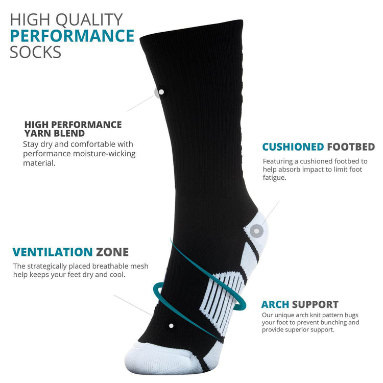 Hockey Woven Mid-Calf Socks - Eat. Sleep. Hockey