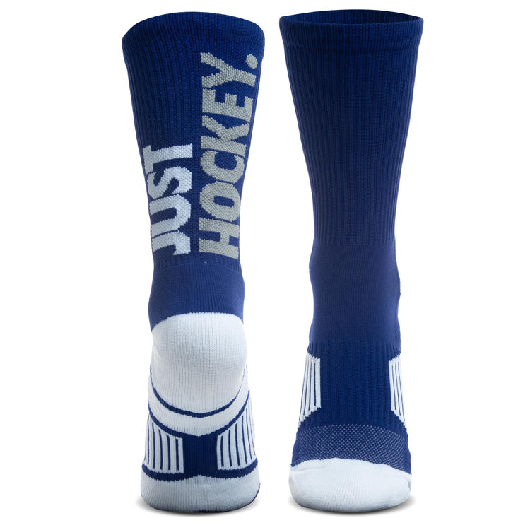 Hockey Woven Mid-Calf Sock Set - Just Hockey Blue