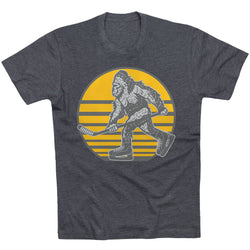 Hockey Short Sleeve T-Shirt - BigSkate [Youth X-Large/Charcoal] - SS