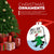 Hockey Round Ceramic Ornament - Dangle Snipe Celly Christmas!