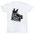 Hockey Short Sleeve T-Shirt - Play Hockey [Adult Small/White] - SS