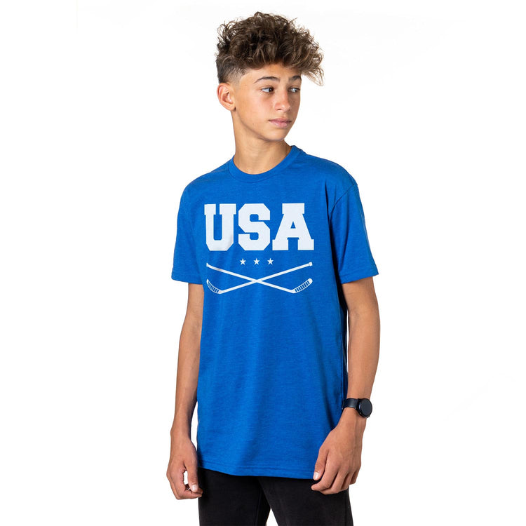Hockey T-Shirt Short Sleeve - USA