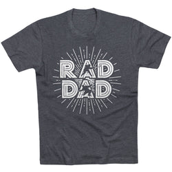 Hockey T-Shirt Short Sleeve - Rad Dad [Charcoal/Adult Small] - SS