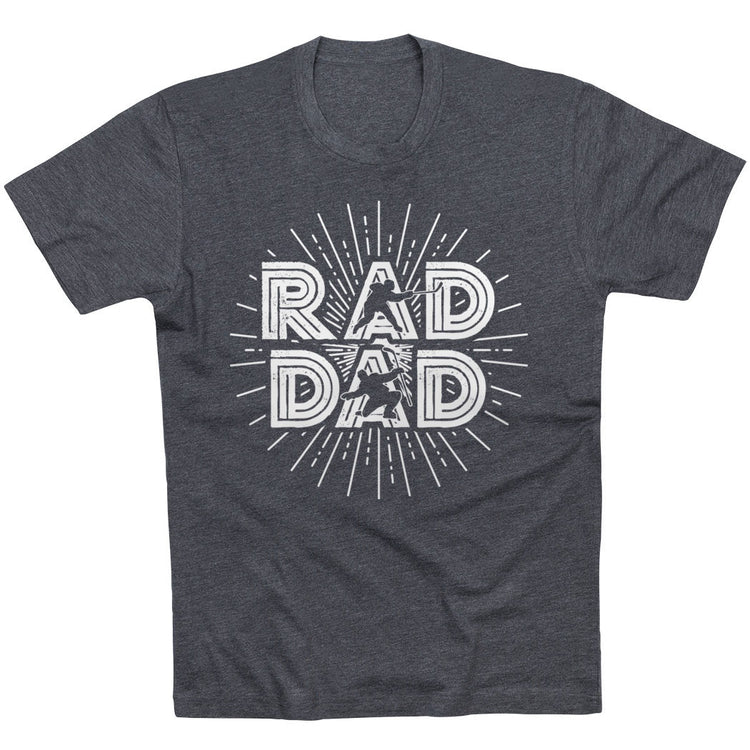 Hockey T-Shirt Short Sleeve - Rad Dad [Charcoal/Adult Small] - SS