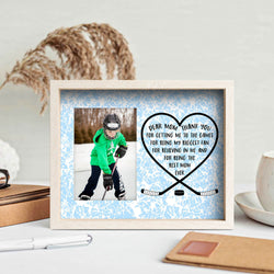 Hockey Premier Frame - Dear Mom Heart
