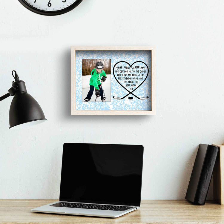 Hockey Premier Frame - Dear Mom Heart