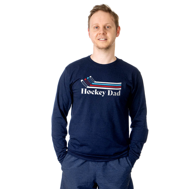 Hockey Tshirt Long Sleeve - Hockey Dad Sticks