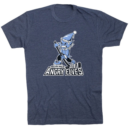 Hockey Short Sleeve T-Shirt - South Pole Angry Elves [Navy/Youth Large] - SS