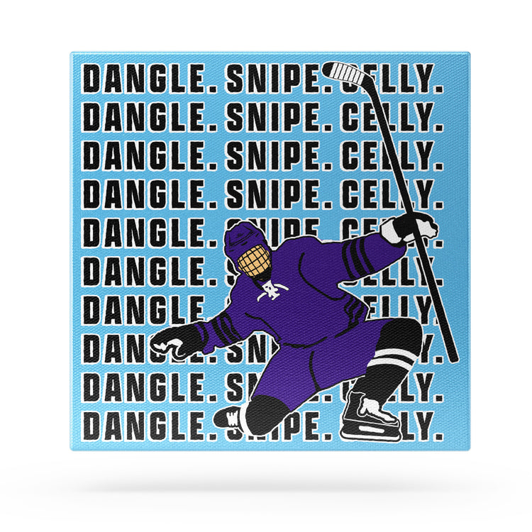 Hockey Canvas Wall Art - Dangle Snipe Celly