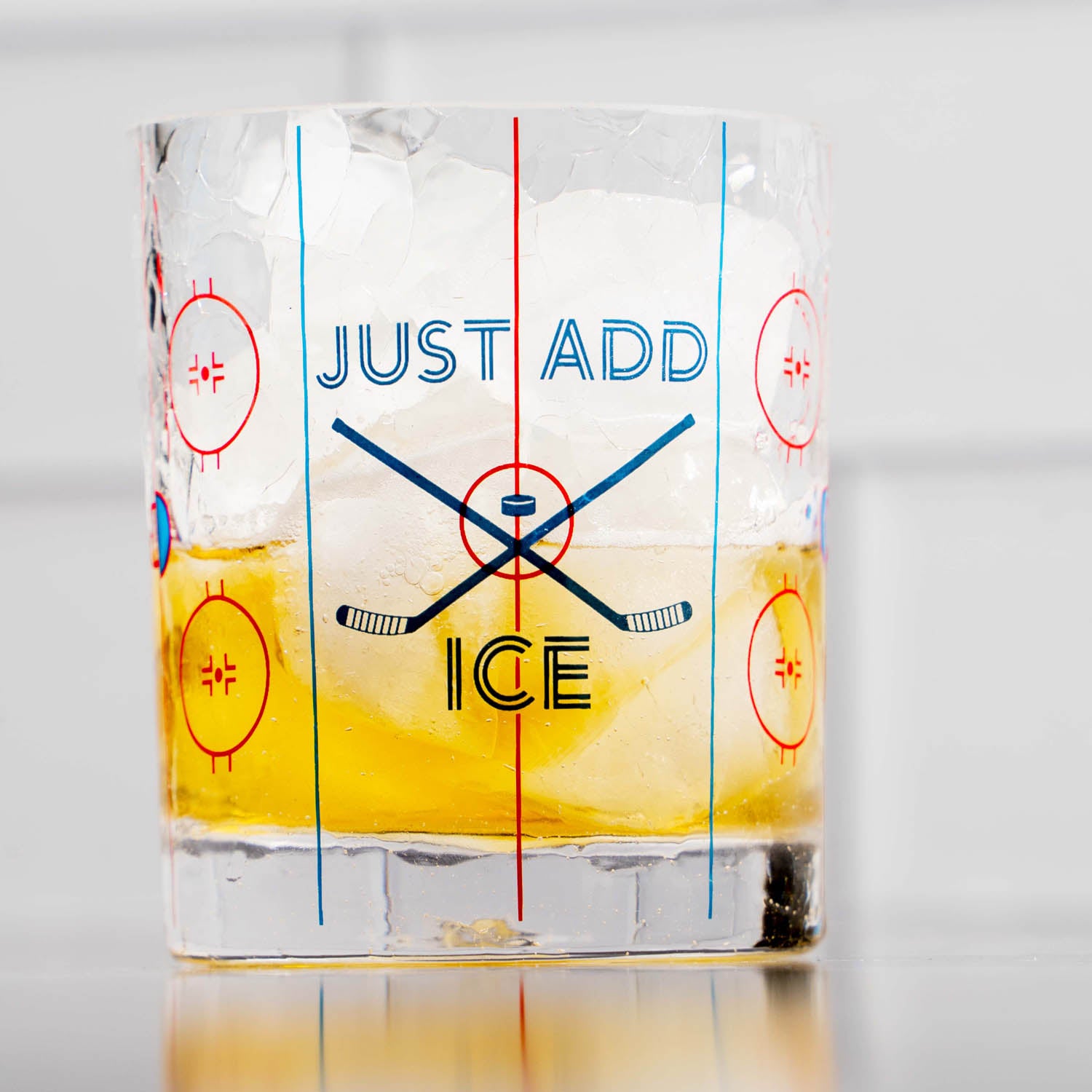 Hockey Rocks Glass - Just Add Ice™ | ChalkTalk SPORTS