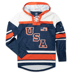 Hockey Gameday Hoodie - Patriotic Hockey