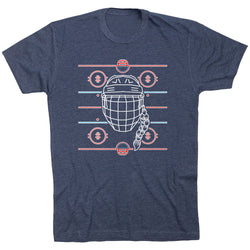 Hockey T-Shirt Short Sleeve - Game Time Girl [Adult Medium/Navy] - SS