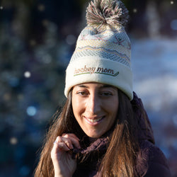 Hockey Knit Hat - Hockey Mom Fair Isle