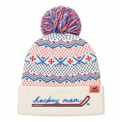 Hockey Knit Hat - Hockey Mom Fair Isle