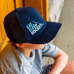Hockey Trucker Hat - Eat Sleep Hockey