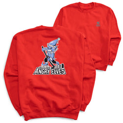 Hockey Crewneck Sweatshirt - South Pole Angry Elves (Back Design)