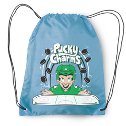 Hockey Drawstring Backpack - Pucky Charms