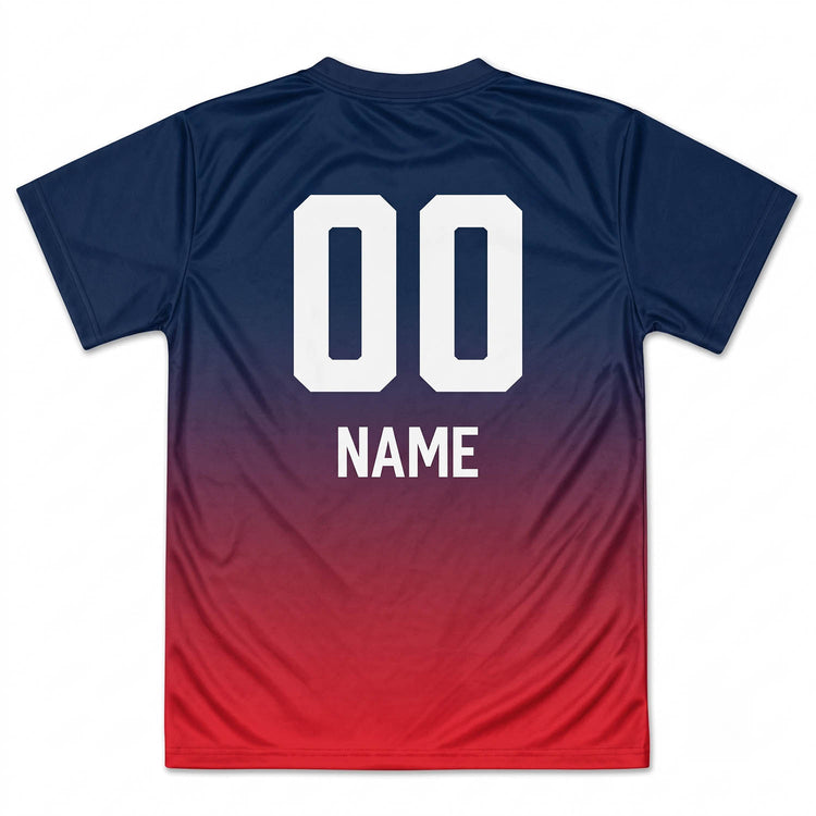 Hockey Short Sleeve Velocitee - Ice Cats - Gradient