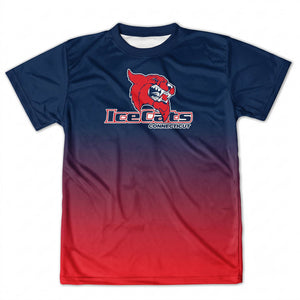 Hockey Short Sleeve Velocitee - Ice Cats - Gradient