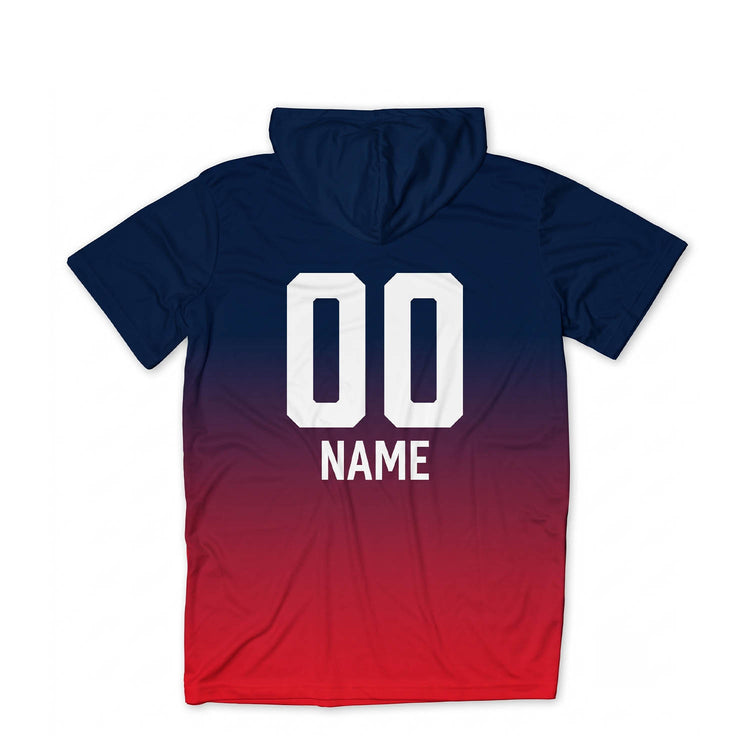 Hockey Lightweight Short Sleeve Hoodie - Ice Cats - Gradient