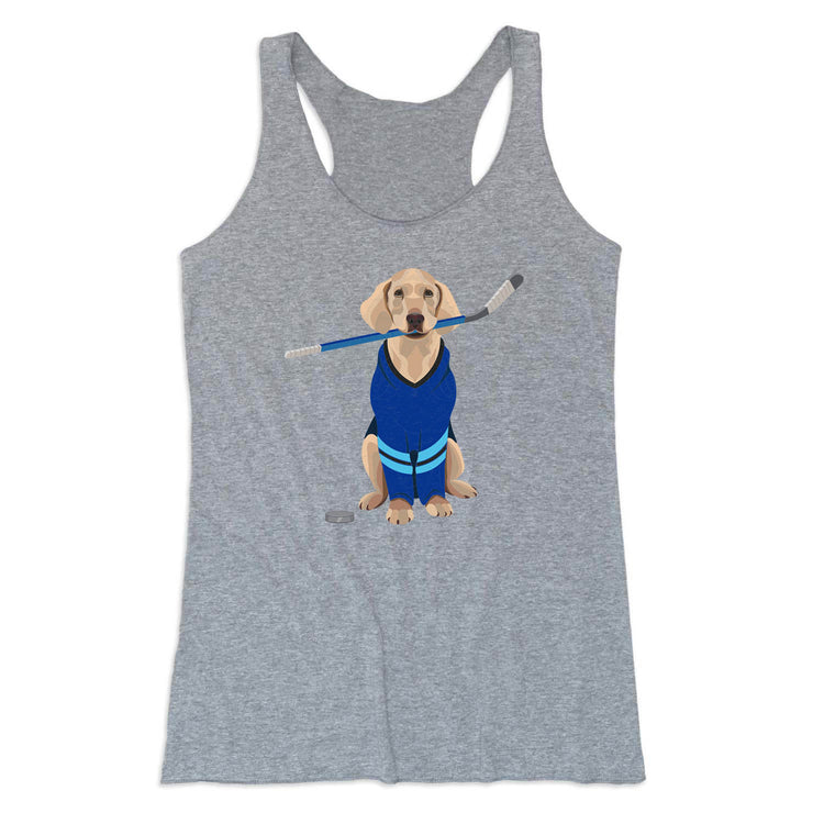 Hockey Women's Everyday Tank Top - Puck The Hockey Dog