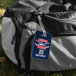 Custom Team Bag Tag - Hockey