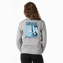 Hockey Tshirt Long Sleeve - Survival of the Fittest (Back Design)