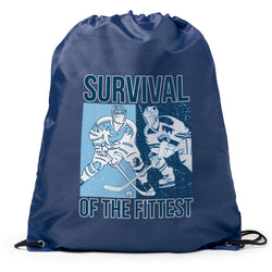 Hockey Drawstring Backpack - Survival of the Fittest