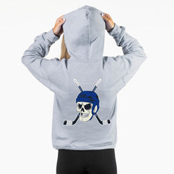 Hockey Hooded Sweatshirt - Chill to the Bone (Back Design)