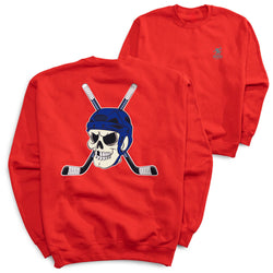 Hockey Crewneck Sweatshirt - Chill to the Bone (Back Design)
