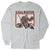 Hockey Tshirt Long Sleeve - Goal Buster [Youth Medium/Gray] - SS