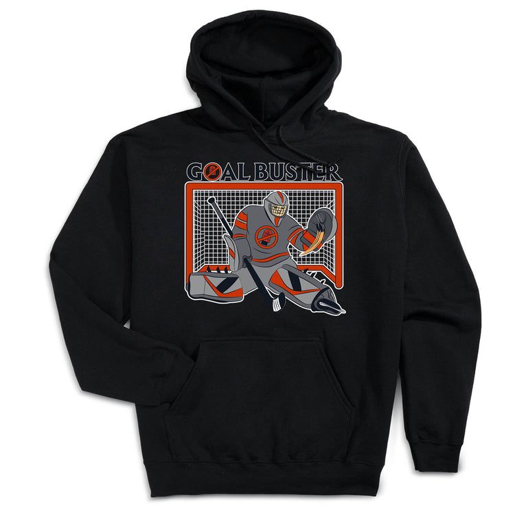 Hockey Hooded Sweatshirt - Goal Buster [Adult Small/Black] - SS