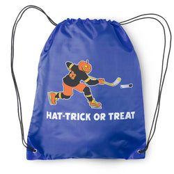 Hockey Drawstring Backpack - Hat-Trick or Treat