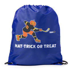 Hockey Drawstring Backpack - Hat-Trick or Treat