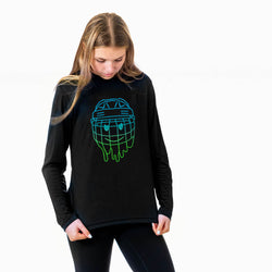Hockey Long Sleeve Performance Tee - Have An Ice Day Smiley