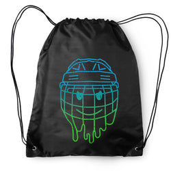 Hockey Drawstring Backpack - Have An Ice Day Smiley
