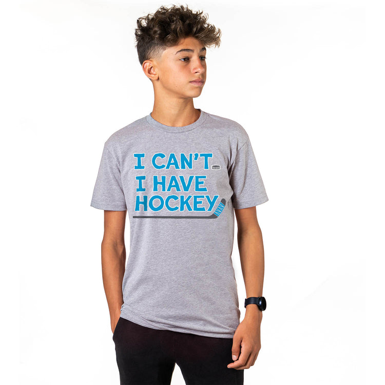 Hockey Short Sleeve T-Shirt - I Can't. I Have Hockey.