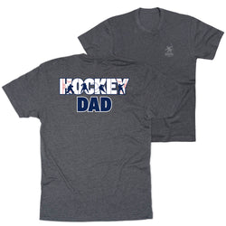 Hockey Short Sleeve T-Shirt - Hockey Dad Life (Back Design) 