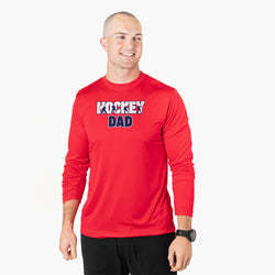 Hockey Long Sleeve Performance Tee - Hockey Dad Life