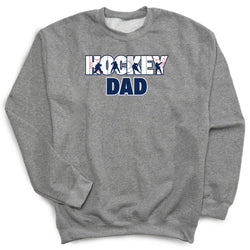 Hockey Crewneck Sweatshirt - Hockey Dad Life