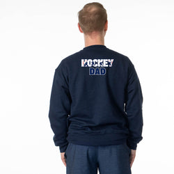 Hockey Crewneck Sweatshirt - Hockey Dad Life (Back Design)
