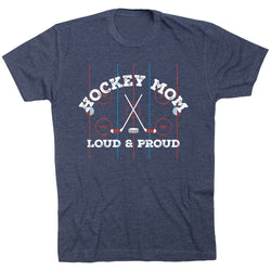 Hockey Short Sleeve T-Shirt - Loud and Proud Hockey Mom