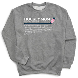 Hockey Crewneck Sweatshirt - Hockey Mom Definition